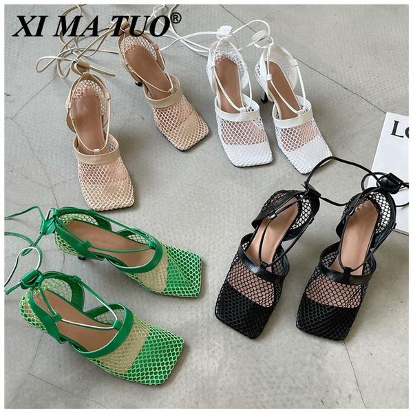 sandals 2021 ladies mesh shoes summer thin high heels pumps women square toe ankle strap gladiator romen outdoor, Black
sandals 2021 ladies mesh shoes summer thin high heels pumps women square toe ankle strap gladiator romen outdoor, Black