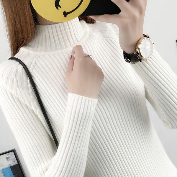 women's sweaters women knitting sweater 2021 turtleneck knit pullover autumn winter wild slim bottoming shirt long sleeve a1077, White;black
women's sweaters women knitting sweater 2021 turtleneck knit pullover autumn winter wild slim bottoming shirt long sleeve a1077, White;black