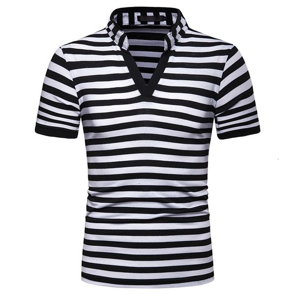 2021 new summer fashion with cleavage v manga short striped t-shirt of men homme casual design men's 5v3i, White
2021 new summer fashion with cleavage v manga short striped t-shirt of men homme casual design men's 5v3i, White