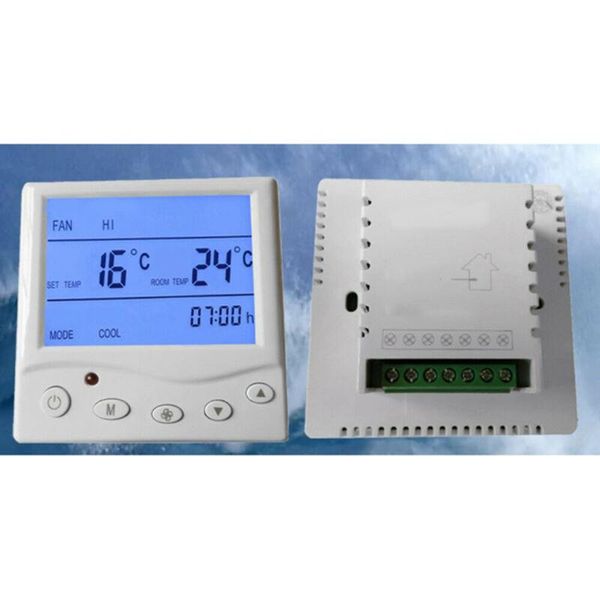 smart home control central air-conditioning digital lcd thermostat 4 adjustable wind modes 220v programmable air heating controller
smart home control central air-conditioning digital lcd thermostat 4 adjustable wind modes 220v programmable air heating controller