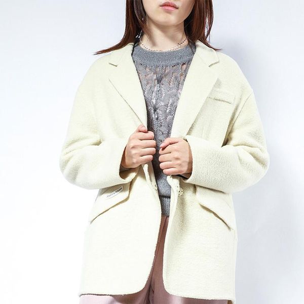 women's wool & blends ouyus autumn and winter double-sided coat short small suit collar wholesale, Black
women's wool & blends ouyus autumn and winter double-sided coat short small suit collar wholesale, Black