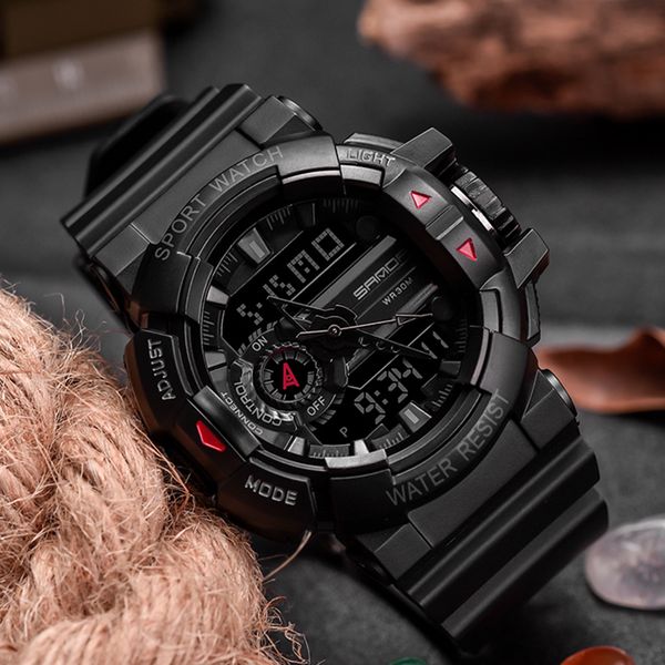 sanda military watch waterproof sports watches mens led digital watch brand luxury clock camping diving relogio masculinog, Slivery;brown
sanda military watch waterproof sports watches mens led digital watch brand luxury clock camping diving relogio masculinog, Slivery;brown