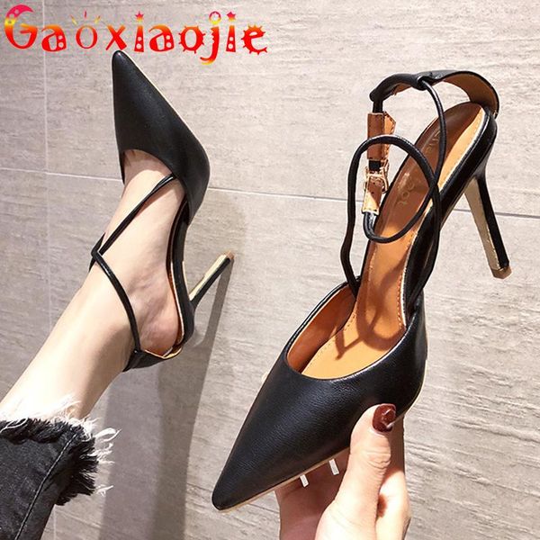 2021 summer new pointed toe cross-tied sandals for women fashion baotou buckle strap comfortable everyday office stilettos, Black
2021 summer new pointed toe cross-tied sandals for women fashion baotou buckle strap comfortable everyday office stilettos, Black