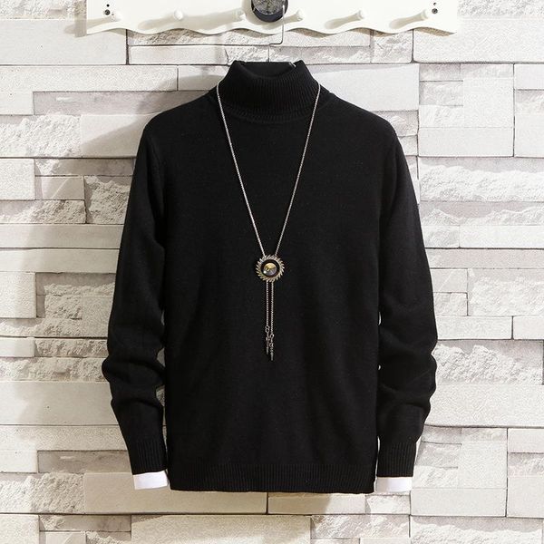 men's sweaters christmas autumn and winter 2021 cross border high lapel solid color sweater slim fit knitted bottomed sweate r warm, White;black
men's sweaters christmas autumn and winter 2021 cross border high lapel solid color sweater slim fit knitted bottomed sweate r warm, White;black