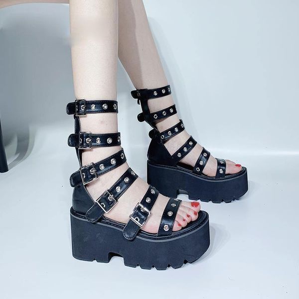 2021 new black wedge platform gladiator rivets women's sandals zipper buckle high heels party wedding roman shoes for women
2021 new black wedge platform gladiator rivets women's sandals zipper buckle high heels party wedding roman shoes for women