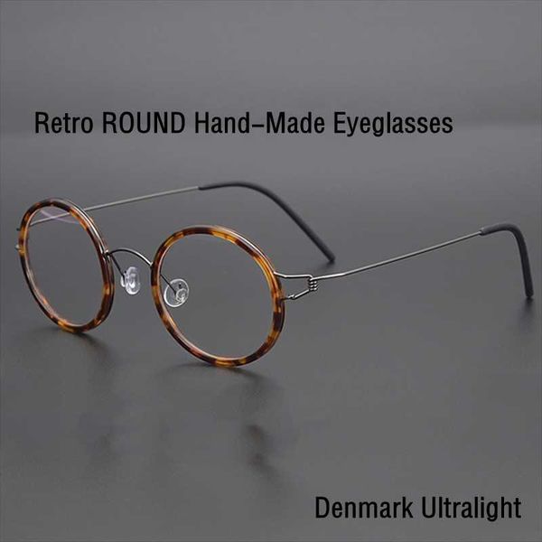 fashion sunglasses frames denmark brand ultra-light prescription round glasses for men myopia alloy frame handmade no screw women reading ga, Black
fashion sunglasses frames denmark brand ultra-light prescription round glasses for men myopia alloy frame handmade no screw women reading ga, Black