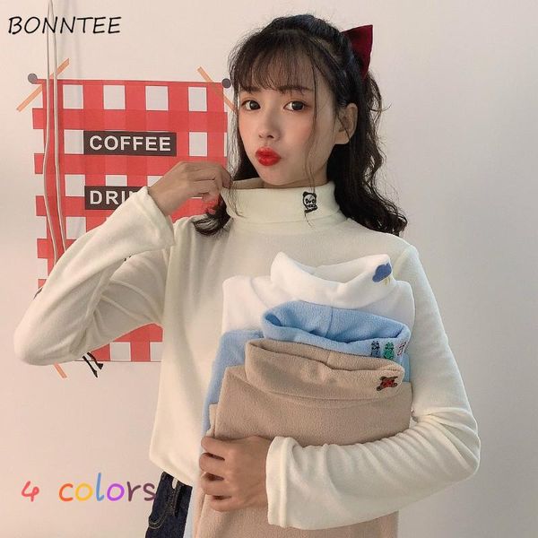 women's t-shirt t-shirts women turtleneck thicker plus velvet sweet lovely cartoon slim warm autumn all-match stylish daily korean styl, White
women's t-shirt t-shirts women turtleneck thicker plus velvet sweet lovely cartoon slim warm autumn all-match stylish daily korean styl, White