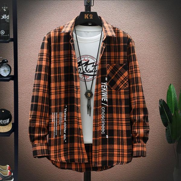 men's casual shirts kolmakov arrival harajuku plaid shirt men streetwear long sleeve thin coats male 4 color -3xl c807, White;black
men's casual shirts kolmakov arrival harajuku plaid shirt men streetwear long sleeve thin coats male 4 color -3xl c807, White;black