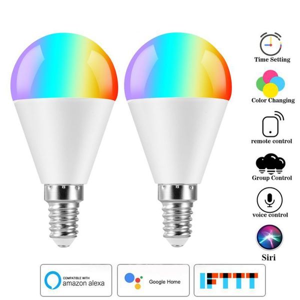 bulbs voice control 6w rgb smart light bulb dimmable e27 e26 e14 b22 wifi led lamp ac 85-265v work with alexa google home
bulbs voice control 6w rgb smart light bulb dimmable e27 e26 e14 b22 wifi led lamp ac 85-265v work with alexa google home
