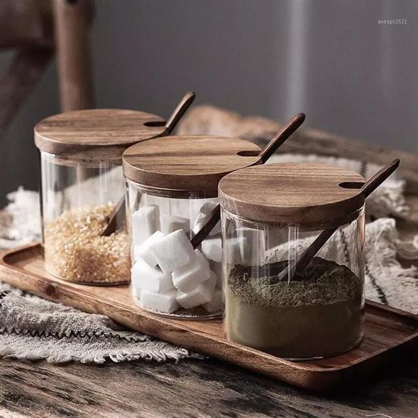 glass sealed jars with spoon wooden lids sealing seasoning pot home kitchen salt sugar spice organizer storage container 3ps/set bottles &
glass sealed jars with spoon wooden lids sealing seasoning pot home kitchen salt sugar spice organizer storage container 3ps/set bottles &