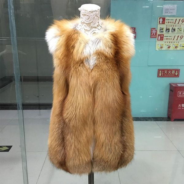 women's fur & faux winter coat 2021 thick brown full pelt warm sleeveless outerwear solid long fashion women, Black
women's fur & faux winter coat 2021 thick brown full pelt warm sleeveless outerwear solid long fashion women, Black