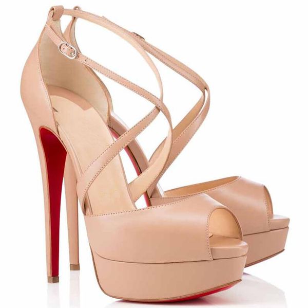 elegant cross me nude black genuine leather red bottom platform pumps peep toe lady gladiator sandals dress wedding high heels eu35-44
elegant cross me nude black genuine leather red bottom platform pumps peep toe lady gladiator sandals dress wedding high heels eu35-44