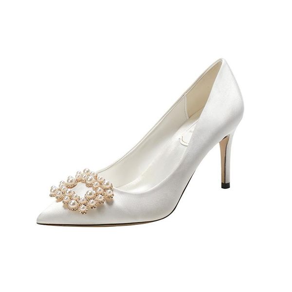dress shoes pearl square buckle white main wedding bridal bridesmaid stiletto, Black
dress shoes pearl square buckle white main wedding bridal bridesmaid stiletto, Black