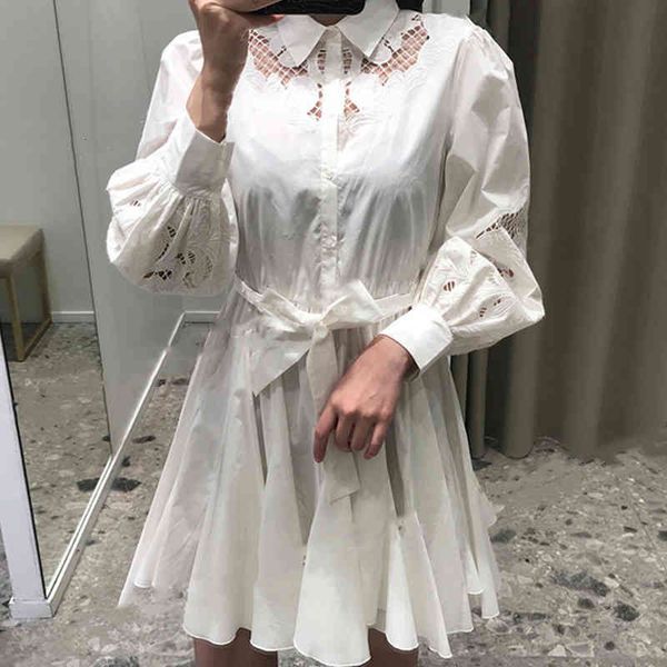 casual dresses vestido rendado de crochê feminino branco plissado gola virada para baixo manga longa faixas bufante vestidos femininos mini, Black;gray
casual dresses vestido rendado de crochê feminino branco plissado gola virada para baixo manga longa faixas bufante vestidos femininos mini, Black;gray