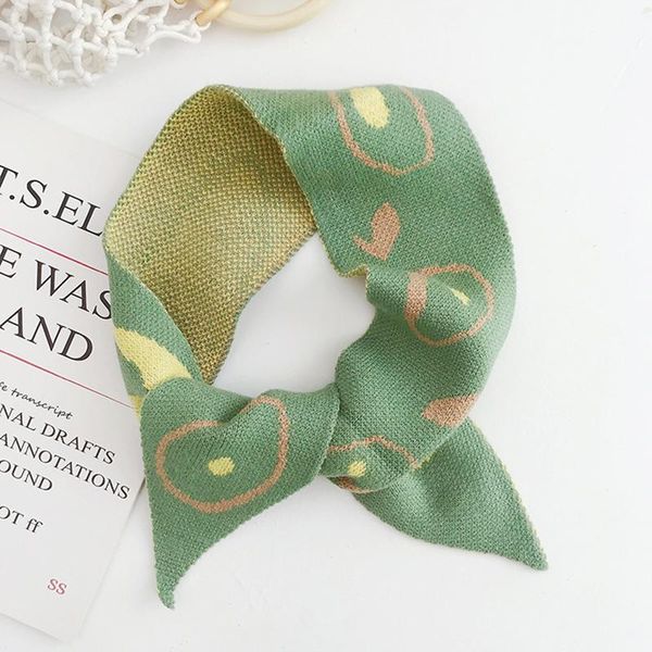 autumn winter small scarf korean version simple double-sided color matching knitted small fresh avocado triangle scarf d79, Blue;gray
autumn winter small scarf korean version simple double-sided color matching knitted small fresh avocado triangle scarf d79, Blue;gray