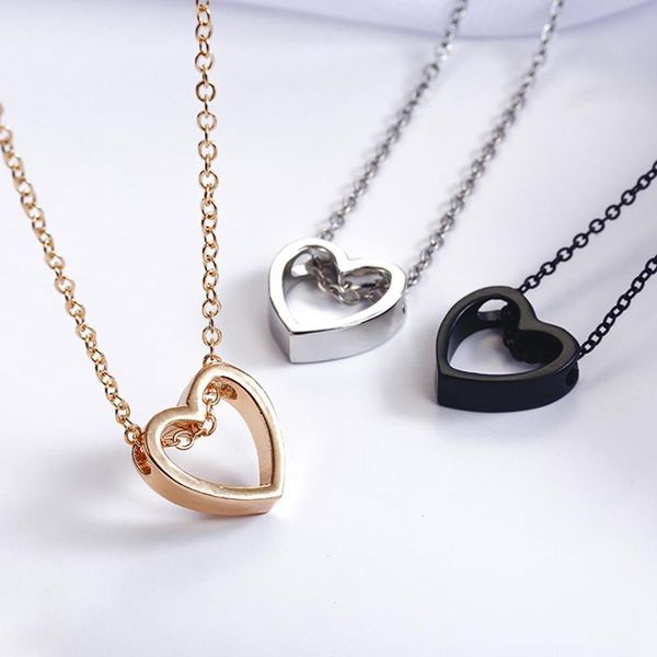 pendant necklaces women's fashion heart necklace short chain hollow clavicle jewelry, Silver
pendant necklaces women's fashion heart necklace short chain hollow clavicle jewelry, Silver