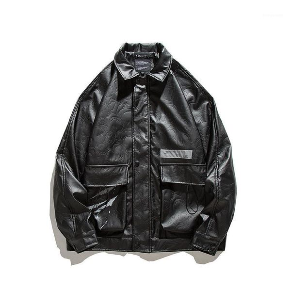 men's jackets 2021 autumn hip hop street harajuku fashion lapel printed motorcycle leather jacket, Black;brown
men's jackets 2021 autumn hip hop street harajuku fashion lapel printed motorcycle leather jacket, Black;brown
