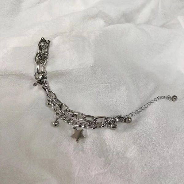 link, chain men internet celebrity star bracelet ins tide hip hop bungee personality design sense super cool girl personalit street, Black
link, chain men internet celebrity star bracelet ins tide hip hop bungee personality design sense super cool girl personalit street, Black