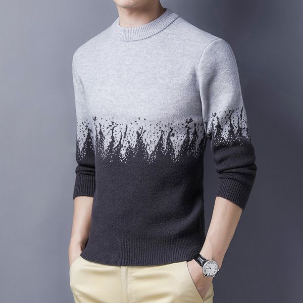sweaters knit christmas sweater men's 2021 spring and autumn thickened large round neck pullover personalized bottom shirt, White;black
sweaters knit christmas sweater men's 2021 spring and autumn thickened large round neck pullover personalized bottom shirt, White;black