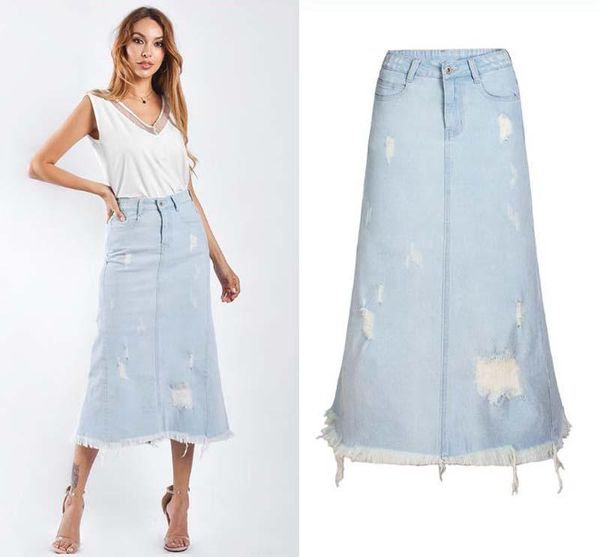 skirts 2021 womens long denim skrits a-word ripped jeans skits female spring and summer maxi skirt saias s/3xl j2761, Black
skirts 2021 womens long denim skrits a-word ripped jeans skits female spring and summer maxi skirt saias s/3xl j2761, Black