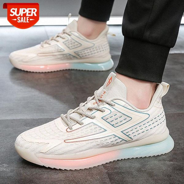 summer men's shoes korean fashion luminous trend casual old lightweight breathable mesh sports running #jo2o