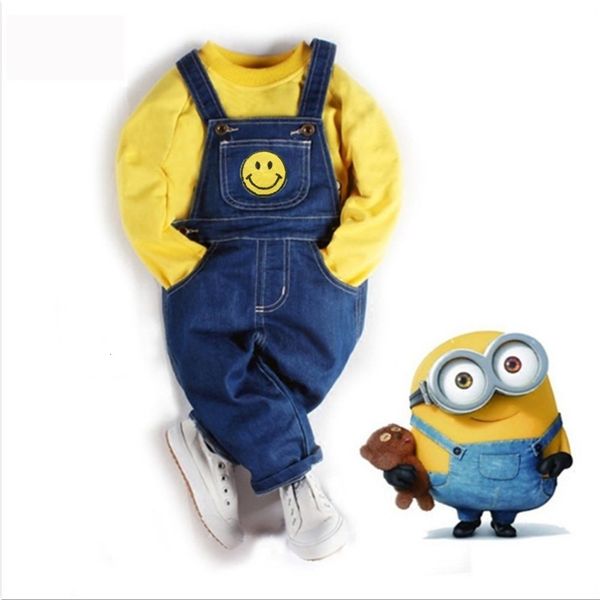 cartoon jeans spring and autumn suspenders two piece children's performance suit, Blue
cartoon jeans spring and autumn suspenders two piece children's performance suit, Blue
