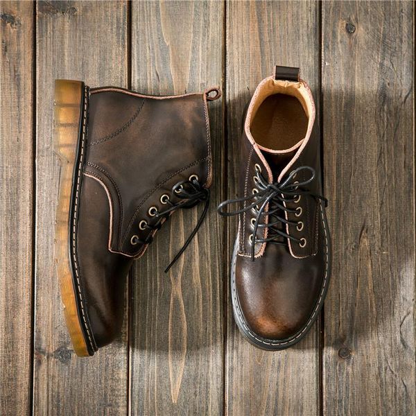 boots women's british lace up genuine leather short boot high-women shoes autumn and winter round toe retro, Black
boots women's british lace up genuine leather short boot high-women shoes autumn and winter round toe retro, Black