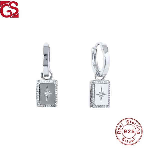 gs 925 sterling silver brincos women hoop earring rectangular star print pendientes fashion boucle oreille femme fashion jewelry, Golden;silver
gs 925 sterling silver brincos women hoop earring rectangular star print pendientes fashion boucle oreille femme fashion jewelry, Golden;silver