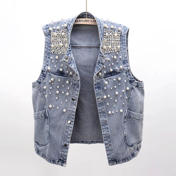 handwork beading jeans vest women waistcoat spring fashion stand collar denim vest big size loose short sleeveless jacket female, Black;white
handwork beading jeans vest women waistcoat spring fashion stand collar denim vest big size loose short sleeveless jacket female, Black;white