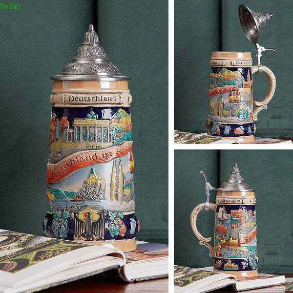 mugs german beer stein mug large capacity retro ceramic handmade cup germany tankard glass 600ml fathers mens gift
mugs german beer stein mug large capacity retro ceramic handmade cup germany tankard glass 600ml fathers mens gift