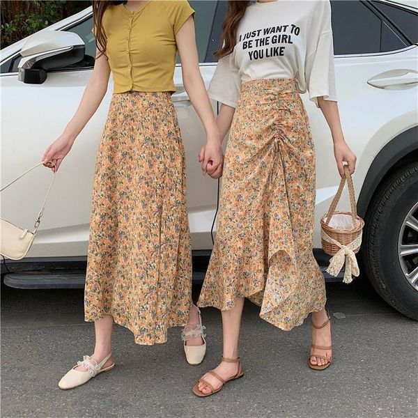 skirts vintage floral print ruffle pleated long skirt summer women korean streetwear drawstring elastic waist midi, Black
skirts vintage floral print ruffle pleated long skirt summer women korean streetwear drawstring elastic waist midi, Black