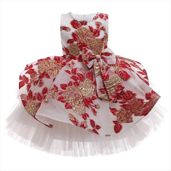 girls for party princess girl dresses high end embroidery flower hand beaded performance costumes host evening, Red;yellow
girls for party princess girl dresses high end embroidery flower hand beaded performance costumes host evening, Red;yellow