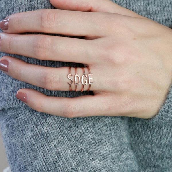 cluster rings any custom letter ring gold stainless steel number for women a-z initials letters jewelry bijoux femme, Golden;silver
cluster rings any custom letter ring gold stainless steel number for women a-z initials letters jewelry bijoux femme, Golden;silver