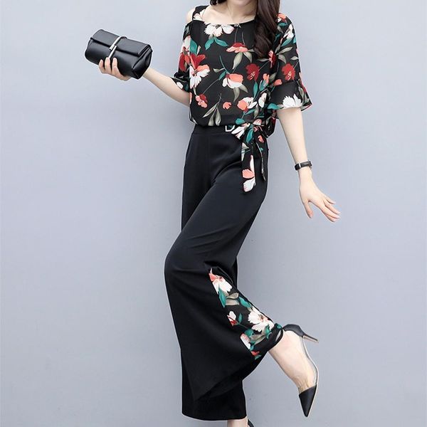 summer women off shoulder mesh pants suits floral print vintage floral chiffon sets elegant woman two piece set#3, Gray
summer women off shoulder mesh pants suits floral print vintage floral chiffon sets elegant woman two piece set#3, Gray