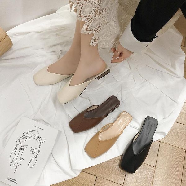 llogai shoes woman's slippers slides loafers cover toe fashion female mule low 2021 luxury mules flat rome hoof heels rubber pu, Black
llogai shoes woman's slippers slides loafers cover toe fashion female mule low 2021 luxury mules flat rome hoof heels rubber pu, Black