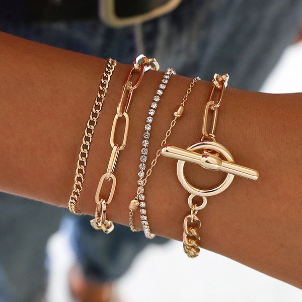 jewelry simple geometry ot button versatile hand adornment women's creative mix multi-layer bracelet with diam, Silver
jewelry simple geometry ot button versatile hand adornment women's creative mix multi-layer bracelet with diam, Silver