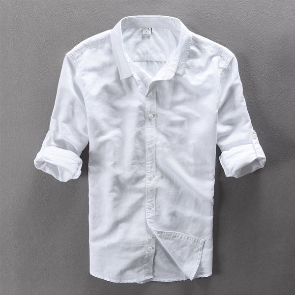 2021 new summer breathable ventilated shirts long sleeve solid slim leisure men shirt linen clothes fashion brand clothing 4yks, White
2021 new summer breathable ventilated shirts long sleeve solid slim leisure men shirt linen clothes fashion brand clothing 4yks, White