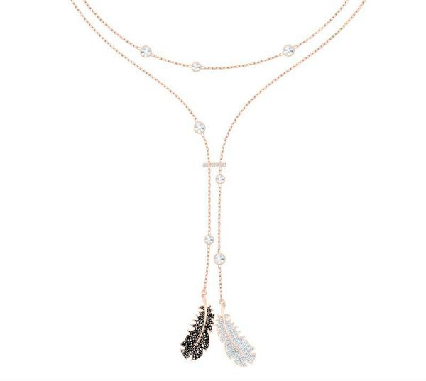 pendant necklaces black white feather for sweater long necklace friendship women y tassel jewelry 2021, Silver
pendant necklaces black white feather for sweater long necklace friendship women y tassel jewelry 2021, Silver