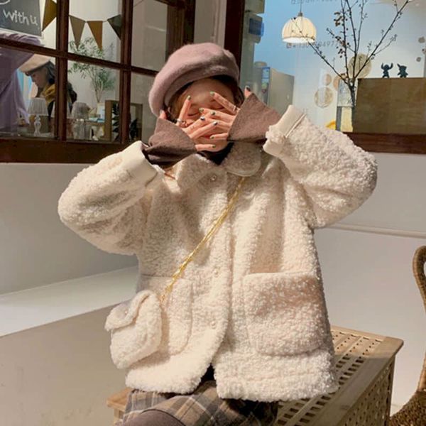 winter lamb teddy new korean version of the thick female gender with long sleeve loose small student plus quilted velvet jacket 4zuc, Black
winter lamb teddy new korean version of the thick female gender with long sleeve loose small student plus quilted velvet jacket 4zuc, Black