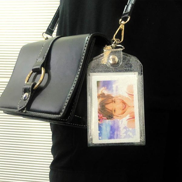 card holders transparent holder wallet for students pvc girl women foldable double-sided bags business id purse case, Brown;gray
card holders transparent holder wallet for students pvc girl women foldable double-sided bags business id purse case, Brown;gray