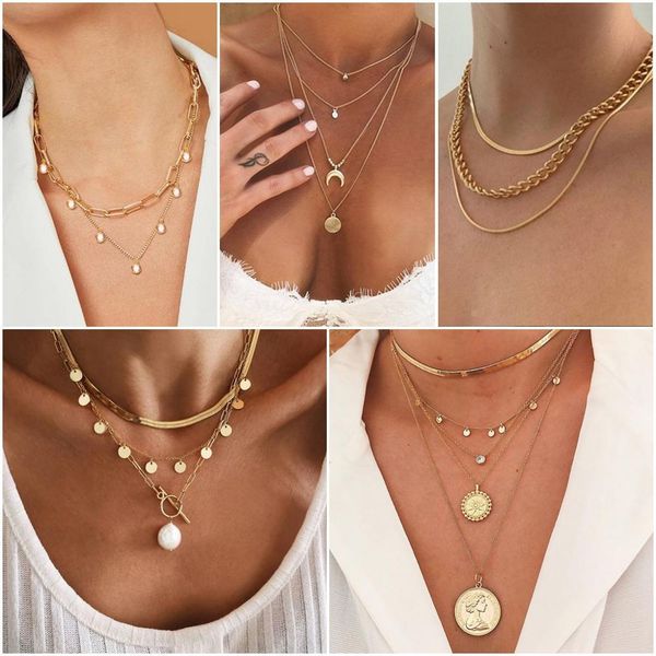 necklaces pendants fnio vintage multilayer crystal pendant necklace women gold color beads moon star horn crescent choker jewelry, Silver
necklaces pendants fnio vintage multilayer crystal pendant necklace women gold color beads moon star horn crescent choker jewelry, Silver