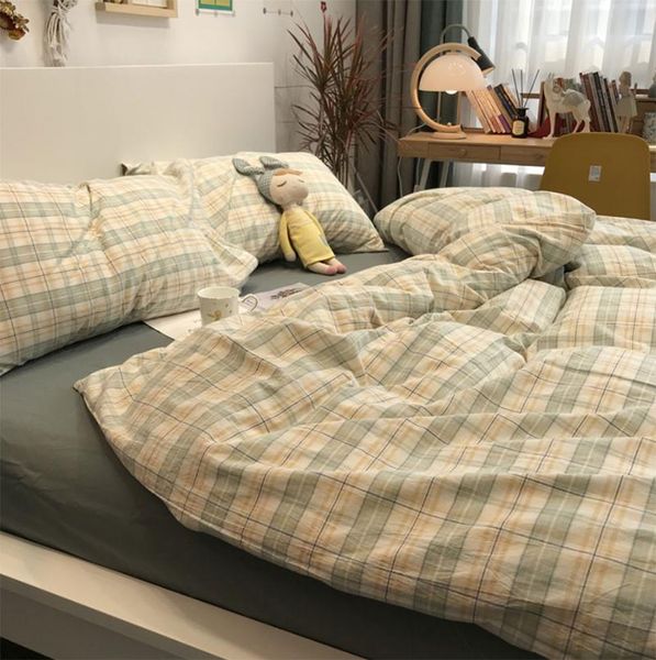 classic green yellow geometric plaid bedding set teen,cotton twin full king home textile bed sheet pillow case quilt cover
classic green yellow geometric plaid bedding set teen,cotton twin full king home textile bed sheet pillow case quilt cover