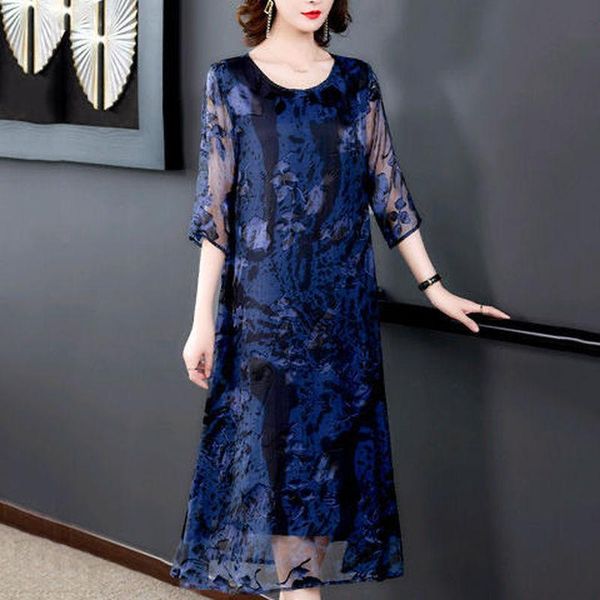 casual dresses 2021 summer blue jacquard mulberry silk maxi dress spring loose 3xl plus size midi elegant bodycon party vestidos, Black;gray
casual dresses 2021 summer blue jacquard mulberry silk maxi dress spring loose 3xl plus size midi elegant bodycon party vestidos, Black;gray