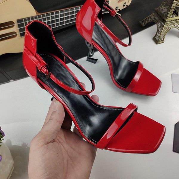 women brand sandal letter strange heel 7cm 10cm rea leather women's red wedding shoes summber sandal 35-43 no box, Black
women brand sandal letter strange heel 7cm 10cm rea leather women's red wedding shoes summber sandal 35-43 no box, Black