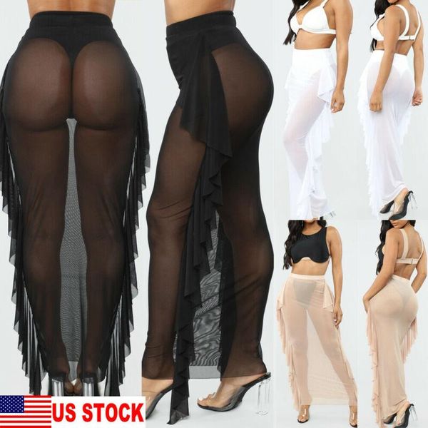 gym clothing us women summer see-through mesh long maxi swim skirt beach dress swimdress, White;black
gym clothing us women summer see-through mesh long maxi swim skirt beach dress swimdress, White;black