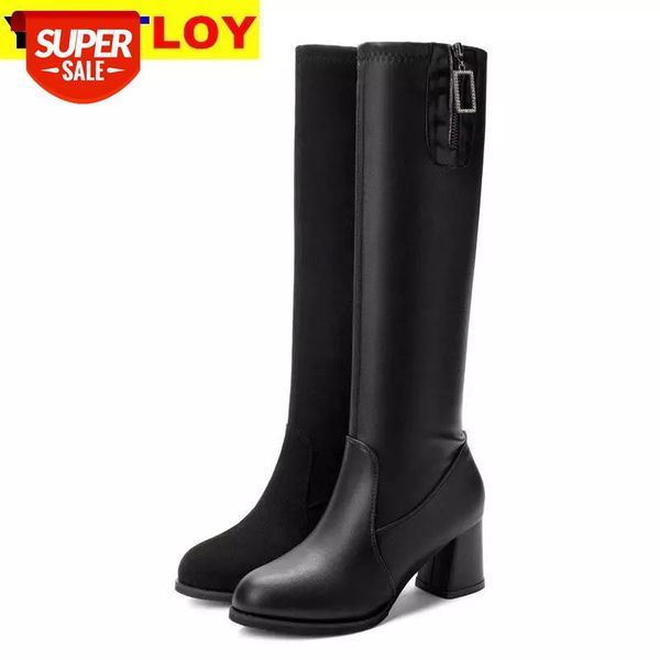 sagace women winter high knee boots classic square heel pu leather long boots shoes size 34-40 #gr4p, Black
sagace women winter high knee boots classic square heel pu leather long boots shoes size 34-40 #gr4p, Black