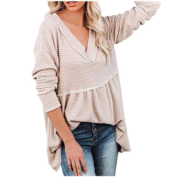 women's sweaters women autumn ruffles long sleeve t-shirts v-neck flowy tunic solid color pleated flared t-shirt femme 2021, White;black
women's sweaters women autumn ruffles long sleeve t-shirts v-neck flowy tunic solid color pleated flared t-shirt femme 2021, White;black