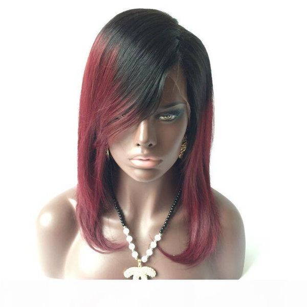 ombre human hair silky straight 1b 99j human hair full lace wig lace front wig with price dark red, Black;brown
ombre human hair silky straight 1b 99j human hair full lace wig lace front wig with price dark red, Black;brown