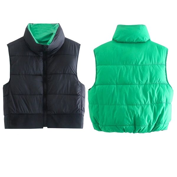 traf za black vest women fashion sleeveless down jacket female green puffer vest zip warm autum reversible gilet woman 211123, Black;white
traf za black vest women fashion sleeveless down jacket female green puffer vest zip warm autum reversible gilet woman 211123, Black;white
