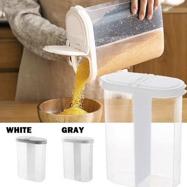storage bottles & jars 2 grid kitchen plastic small rice bucket grain distribution container cabinet refrigerator box
storage bottles & jars 2 grid kitchen plastic small rice bucket grain distribution container cabinet refrigerator box